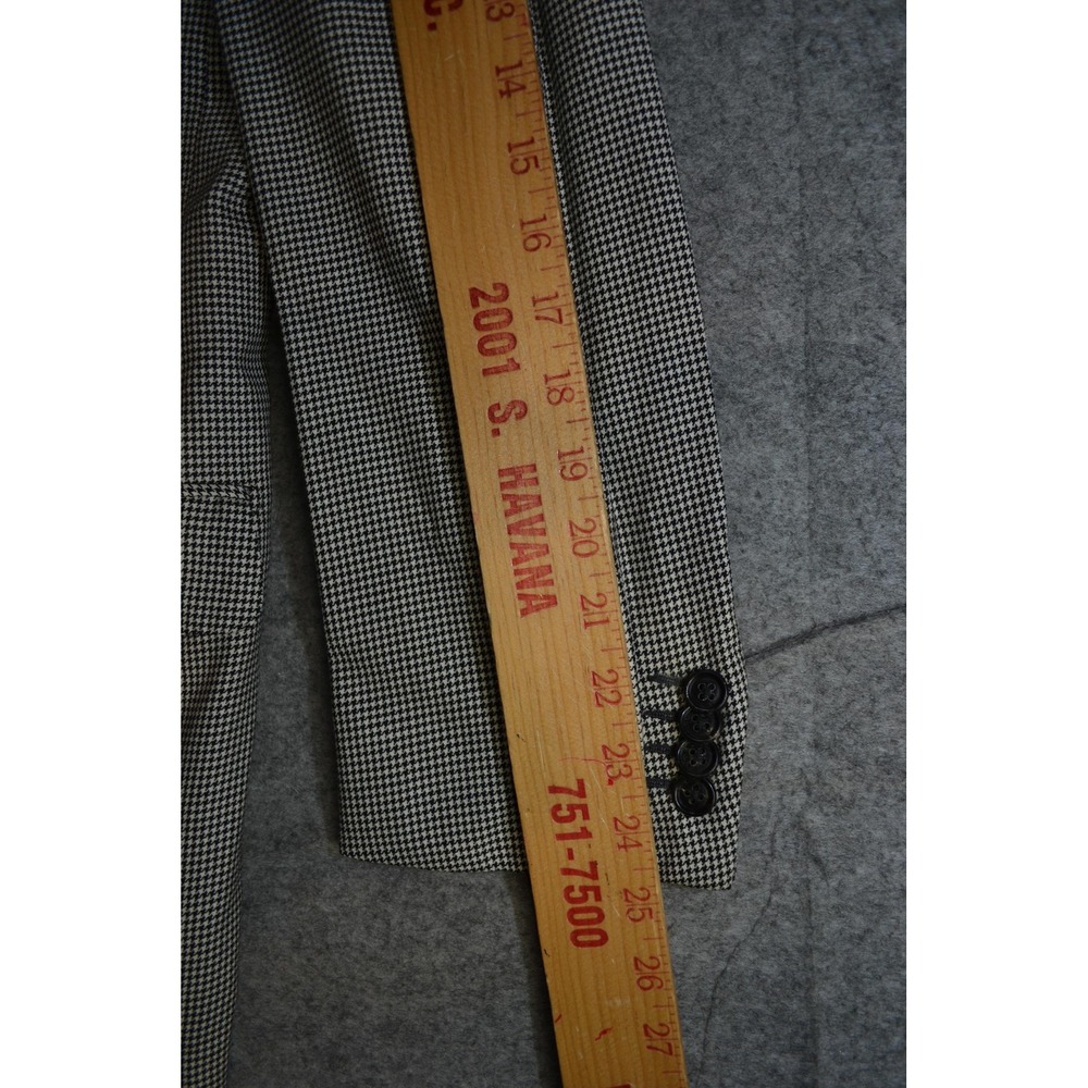 Ermenegildo Zegna Blazer Mens 44 Houndstooth Wool 15milmil15‎ Italy Sport Coat - Picture 14 of 16